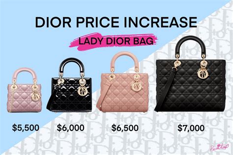 dior higher price|Dior price list.